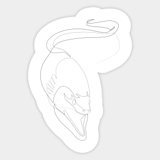 moray eel Sticker